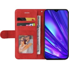 SZY Market Kart Yuvası Standı ile Realme 5 Için Kılıf Pu Deri Flip Folio Kılıf (Yurt Dışından)