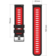 Bulut E-Ticaret Galaxy Watch Active 2 44MM Krd-55 Uyumlu Kordon Blt Gri-Sarı