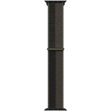 Bulut E-Ticaret Watch 42MM Uyumlu Krd-03 Hasır Kordon Blt Siyah-Gri