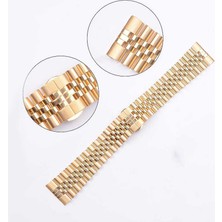 Bulut E-Ticaret Galaxy Watch 42MM Uyumlu Krd-36 20MM Metal Kordon Blt Gümüş-Gold
