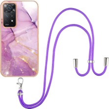 SZY Market Xiaomi Redmi Için Not 11 4g Mermer Crossbody Kordon Askısı Tampon (Yurt Dışından)