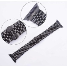 Appfube Watch 38MM Uyumlu Krd-36 Metal Kordon App Gümüş-Siyah