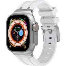 Appfube Watch 42MM Uyumlu Krd-89 Uyumlu Kordon App Gümüş