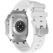 Appfube Watch 42MM Uyumlu Krd-89 Uyumlu Kordon App Gümüş