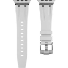 Appfube Watch 42MM Uyumlu Krd-89 Uyumlu Kordon App Gümüş