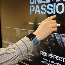 Appfube Watch 38MM Uyumlu Krd-09 Deri Lop Kordon App Kırmızı