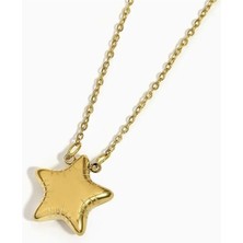 Hg.Aksesuar Kadın Yıldız Figürlü Çelik Kolye