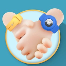 Appfube Uyumlu Airtag Anahtarlık Kordon App Saks Mavi