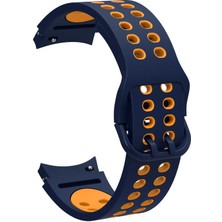 Appfube Galaxy Watch 4 Classic 42MM Krd-02 Uyumlu Kordon App Mavi-Sarı