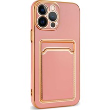 Appfube iPhone 13 Pro Max - Uyumlu Appfube Bark Kartlıklı Kapak-Rose Gold