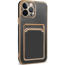 Appfube iPhone 13 Pro Max - Uyumlu Appfube Bark Kartlıklı Kapak-Rose Gold