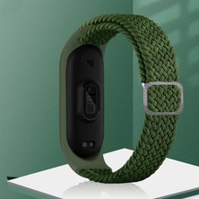 Miyoza Xiaomi Mi Band 5 Uyumlu Krd-49 Örgü Kordon Mıy Pembe