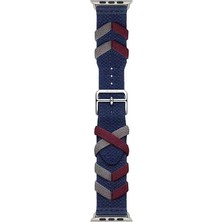 Miyoza Watch 38MM Uyumlu Mıy Krd-97 Sarmal Örgü Tasarımlı Kordon-Kırmızı