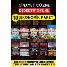 10'lu Paket Cinayet Çözme - Ekonomik Paket Dedektif Oyunu - Çözülmeyen Davalar - Katil Kim Oyunu