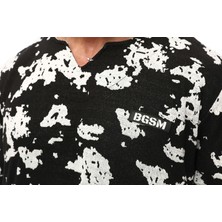 BGSM Erkek Oversize T-Shirt Desenli Gym Rag Top 3338