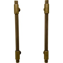 Koldoor Handles Kulp Mobilya Dolap Mutfak Çekmece Kulpu 158 Mat Antik Sarı 224 mm ( 22,4 cm ) 5 Adet
