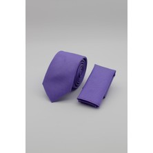 İmza Lila Kuş Gözü Desen 6 Cm Kravat 1090240101
