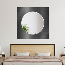 Myphotostation Soyut Desenli Temperli Cam Duvar Aynası