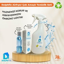 Dolphfin Airfryer Temizlik Seti Çok Amaçlı Yağ Sökücü Sihirli Kapsül ve Özel Fırçası ile