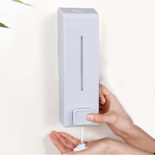 Aliallullua WHITE-600ML Manuel Sıvı Sabunluk Duvara Monte Banyo El Mutfağı (Yurt Dışından)