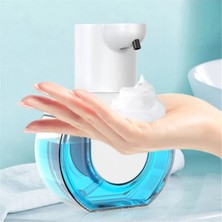 Aliallullua Otomatik Köpük Dispenseri-Otomatik Algılama Sabunluk Duvara Monte Akıllı Kızılötesi Sensör Köpük Dispenseri Banyo Fotoselli El Yıkama Makinesi 420ML (Yurt Dışından)