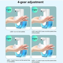 Aliallullua Otomatik Köpük Dispenseri-Otomatik Algılama Sabunluk Duvara Monte Akıllı Kızılötesi Sensör Köpük Dispenseri Banyo Fotoselli El Yıkama Makinesi 420ML (Yurt Dışından)