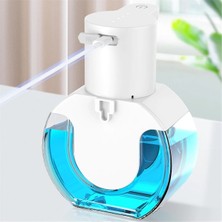 Aliallullua Köpük DISPENSERI-430ML Otomatik Sensörlü Sabunluk Şarj Edilebilir 4 Vites Ayarlanabilir Duvara Monte Kızılötesi Endüktif Köpük Sıvı Sabunluk (Yurt Dışından)