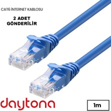 Daytona Cat6 Gigabit Internet Ethernet 10GBPS RJ45 Lan Kablosu A4937 2 ADET