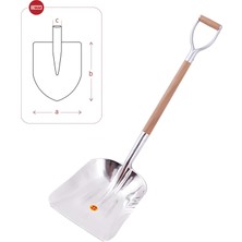 Yaparlar Füze 7201 Alüminyum Zahire Küreği Saplı 1,8mm 84056