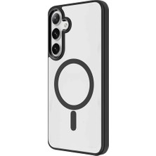 RedClick Galaxy S24 Plus Kılıf Magsafe Şarj Özellikli Krom Magsafe Silikon Kapak