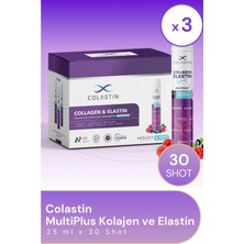 Colastin Multiplus Kolajen ve Elastin 25 ml x 30 Shot-3 Adet