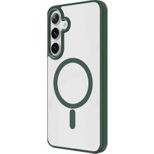 RedClick Galaxy S24 Plus Kılıf Magsafe Şarj Özellikli Krom Magsafe Silikon Kapak