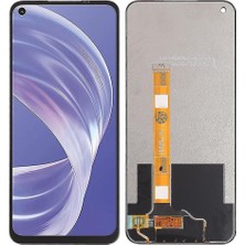 Sasa Oppo A73 Uyumlu LCD Dokunmatik Ekran Çıtasız Siyah (5g)(Tamir Seti )