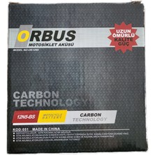 Orbus 12V 5AH Amper YB5L-BS Motorsiklet Aküsü