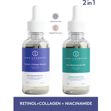 Siyah Nokta Karşıtı Yardımcı Set - Retinol+Collagen Booster Serum ve Niacinamide Serum