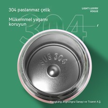 FastDeal Store Yeni 304 Paslanmaz Çelik Degrade Zıplayan Vakum Termos Açık Taşınabilir Kilit Toka Su Bardağı Erkek ve Kız Öğrenciler Için (Yurt Dışından)