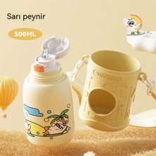 FastDeal Store Çocuk Termos Bardak 316 Paslanmaz Çelik Su Bardağı Anaokulu Karikatür Cep Bardak Seti Çocuk Tencere Saman Bardak (Yurt Dışından)