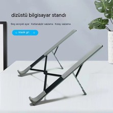 FastDeal Store Dizüstü Bilgisayar Standı Alüminyum Alaşımlı Katlanır Kaldırma Tablet Yükseklik Braketi Masaüstü Bilgisayar Soğutma Braketi (Yurt Dışından)