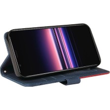 Bdt Shop Sony Xperia 5 Için Kılıf Kickstand Koruyucu Kart Yuvası Standı ile Pu Flip (Yurt Dışından)