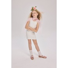 Luess Kız Çocuk Sıfır Kol Pamuklu Elbise