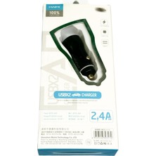 Maimi CC114-S USB C Araç Şarj Adaptörü 2.4A Çift Girişli Araç Şarj Cihazı Fast Charger