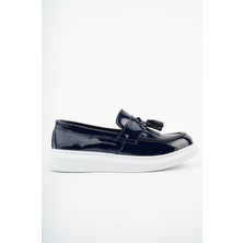 Epaavm Püsküllü Lacivert Rugan Erkek Çocuk Ayakkabı