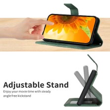 Bdt Shop Uzun Bir Kart Yuvası Standı ile Xiaomi 14 Deri Cüzdan Için Kılıf (Yurt Dışından)