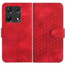 Bdt Shop Infinix Not 30 Pro Için Kılıf Darbeye Deri Kılıf Pu Deri Kapak Çevirin (Yurt Dışından)