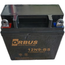 Orbus Akü 12V 9AH Amper Yb9-Bs Motorsiklet Aküsü