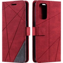 Bdt Shop Oppo Case 5 4g/5g Kart Tutucu Için Kickstand Manyetik Cüzdan Flip Pu (Yurt Dışından)