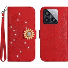 Bdt Shop Xiaomi 14 Pu Deri Kapak Çevirin Kart Tutucu Flip Cüzdan Kredi (Yurt Dışından)