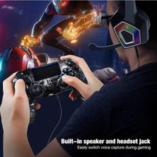 Vigortrading Glaxy-Kablosuz Oyun Denetleyicisi Ps4 Playstation 4 Için Kablosuz Çift Şok Oyun Joystick Altı Eksenli Jiroskop Hareket Algılama Gamepad (Yurt Dışından)