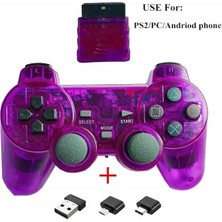 Vigortrading Purple-2.4g Kablosuz Denetleyici Ps2 Gamepad Için Ps2 Kablosuz Oyun Kolu Için Ps2 Pc Android Telefon Oyun Denetleyicisi (Yurt Dışından)