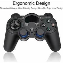 Vigortrading Siyah Mikro-2.4ghz Android Otg Gamepad Kablosuz Gamepad Joystick Oyun Denetleyicisi Android Akıllı Telefonlar/tabletler/tv Kutuları/akıllı Tv'ler Için Joypad (Yurt Dışından)